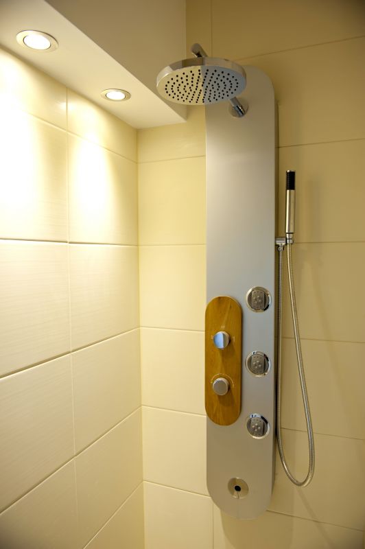 Shower with Rainfall Showerhead